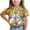 Green, variant on Easter Tops for Girls Easter Bunny Egg Print Short Sleeved Printed Round Neck Casual T-shirt 3-15Y White 10 Years