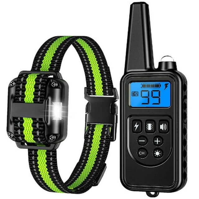 LOVEVER Collier Anti-Choc pour Chiens Collier d'Entraînement Ajustable avec Télécommande Collier Étanche Anti-Aboiement pour Petits Chiens