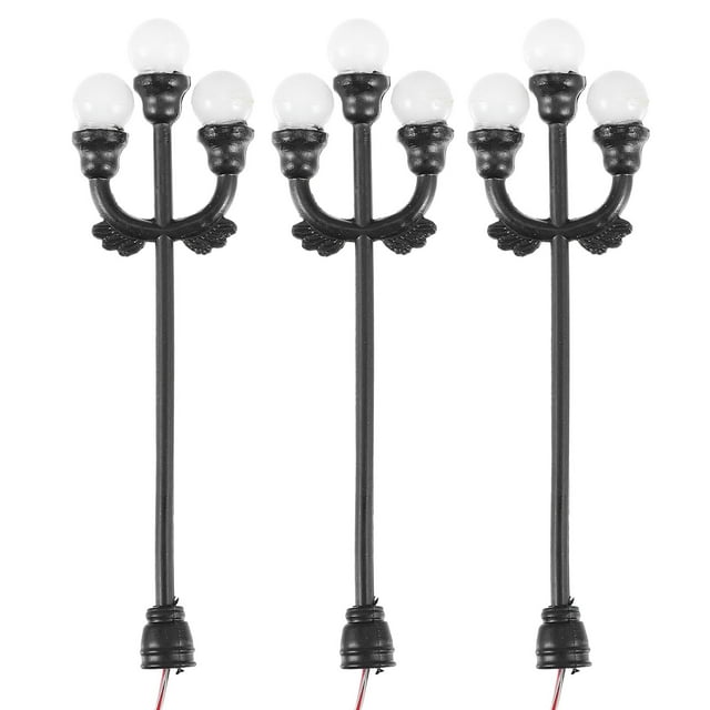 Shisuyan 3 Pcs Lampe de Table Sable Modèle Paysage Lampe de Rue Modèle Lampe de Parc (3 Lampes)