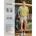 thumbnail image 5 of PULI Men’s Golf Shorts 5" Inseam Relaxed Fit Quick-Dry Lightweight Casual Travel Hybrid Shorts with Pockets, 5 of 7