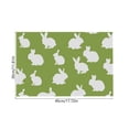 thumbnail image 3 of SLYNSHome Rabbit Bunny Happy Easter Placemats 12x18 Inch Seasonal Spring Table Mats for Party Kitchen Dining Decoration, 3 of 6