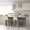 thumbnail image 6 of Mi Alma Black White Floral Peel & Stick Vinyl Backsplash Tiles 5x5, 24 pcs, 6 of 12