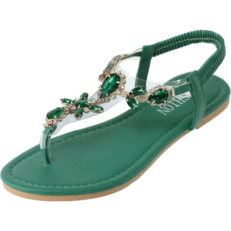 

Sport Sandals for Women Charming Women Wedge Shoes Flat Beaded Sandals Beach Sandals Thong Flat Beach Slippers Sandals (Beige 10)