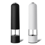 Salt and Pepper Mill Set of 2 Manual with Adjustable Ceramic Grinder from Coarse to Fine Spice Mill Set