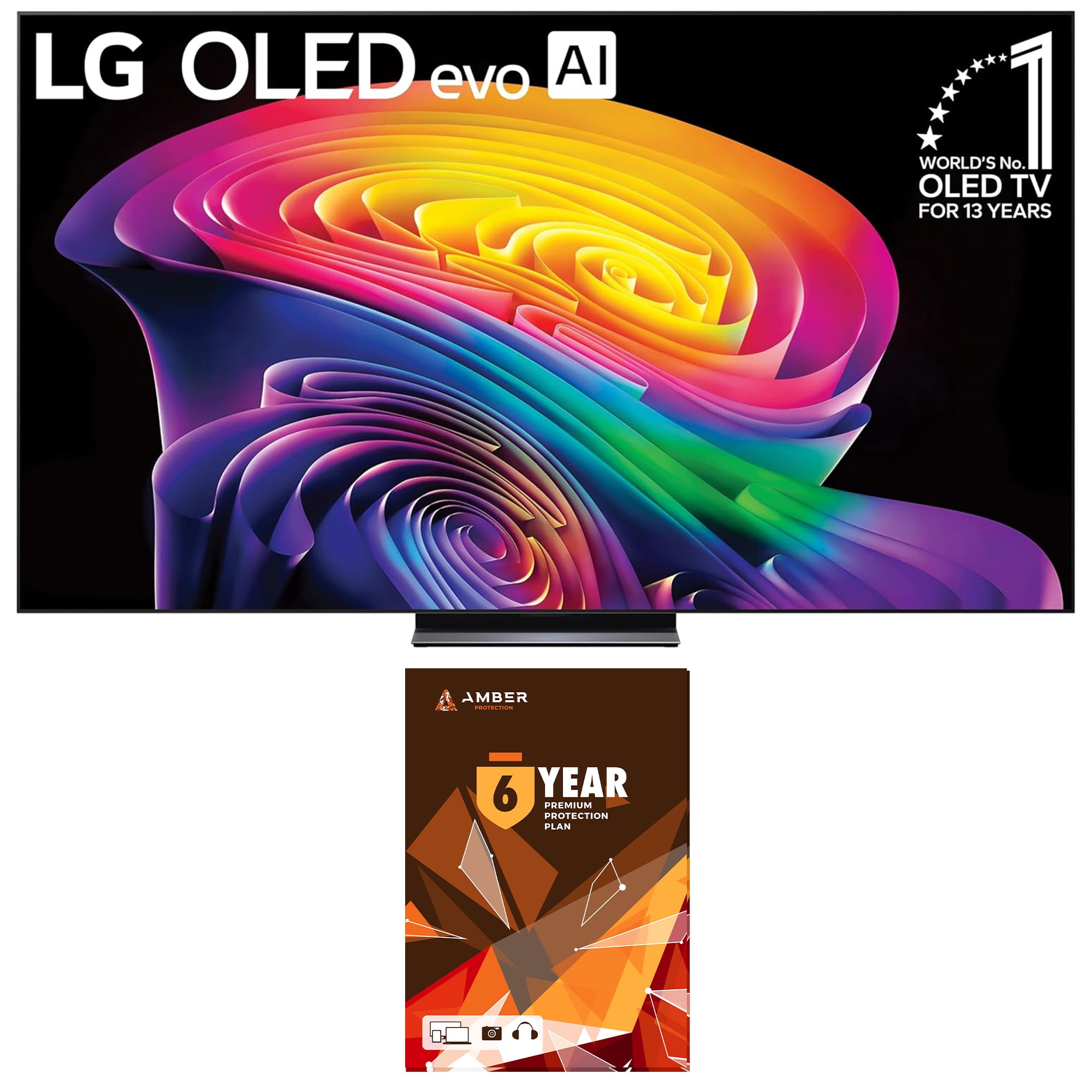 LG OLED83C6HUP 83 Inch Class OLED AI C6 4K Smart TV with 6 Year Amber Protection Plan (2026)