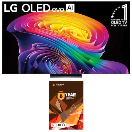 LG OLED83C6HUP 83 Inch Class OLED AI C6 4K Smart TV with 6 Year Amber Protection Plan (2026)