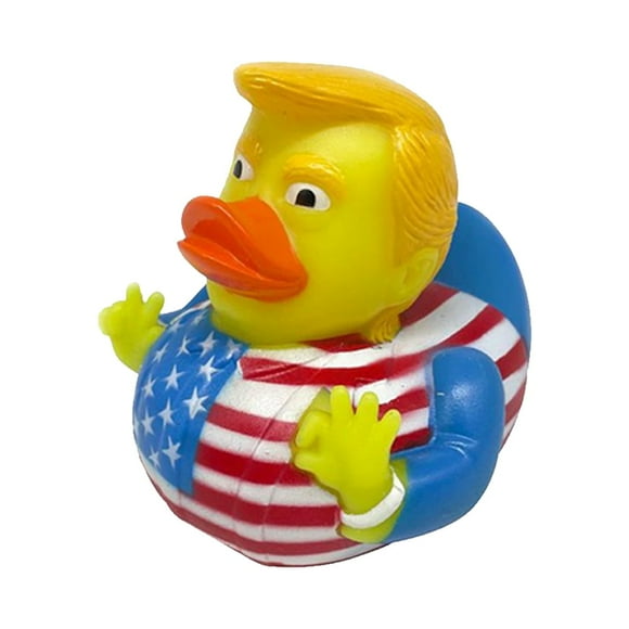 1PC Novelty Trump Rubber Duck Toy, Baby Bath Toys, Funny Rubber Duckies Toy Gifts for Kids
