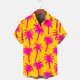 thumbnail image 4 of Camisa Hawaiana para los Hombres Impreso Collar de Solapa Camiseta de Manga Corta, Ligero Casual de los Hombres de las Camisas Hawaianas, 4 of 5