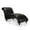 Black PU, variant on Miniyam 65.35" Tufted Armless Chaise Lounge, Black