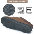 thumbnail image 4 of LORDFON Memory Foam Mens Slippers Slip-On House Slippers, 4 of 7