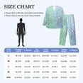 thumbnail image 4 of Balery Beautiful Glitter Pijama para Hombre de Dos Piezas con Manga Larga, Conjunto de Dormir y Descanso Suave con Bolsillos-X-Large, 4 of 7