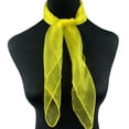 thumbnail image 5 of Tnobhg 2 Pcs Women Kerchief Smooth Satin See-through Solid Color Mesh Thin Adjustable Decorative Lightweight Soft Aquaman Dance Square Dance Stewardess Neck Kerchief, 5 of 8