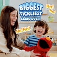 thumbnail image 4 of Sesame Street Tickle Me Elmo Giggle Max 18-Inch Interactive Plush Toy, Biggest Tickliest Elmo Ever, Ages 18 Months+, 4 of 11