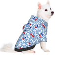 thumbnail image 2 of Bingfone Vêtements pour Chien Imprimé Cerises Rouges, Chandail à Capuchon, Manteau d'Hiver pour Animaux, Chandails en Molleton pour Petits Chiens Garçons Filles, Adapté à Toutes les Races-Moyen, 2 of 7