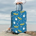 thumbnail image 7 of Susaid Cartoon Goose Print Elastic Washable Suitcase Cover with Hidden Zipper, Fits 18-32 Inch Luggage for Protection During Travel-Small, 7 of 7