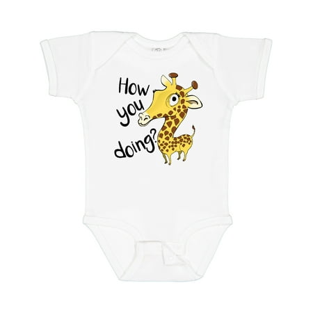 

Inktastic How You Doing Funny Giraffe Gift Baby Boy or Baby Girl Bodysuit