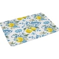 thumbnail image 6 of Lemon Blue Floral Doormat Welcome Doormat Welcome Mat Porch Funny Doormat Home Decor Doormat Indoor Outdoor Door Rug Non Slip Rugs for Entryway,Patio,Kitchen Decoration 16x24 Inch, 6 of 6