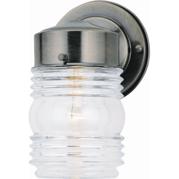 Canarm Incandescent Jelly Jar Outdoor Wall Light Fixture - Single Pack Residential Use, Standard Application