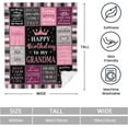 thumbnail image 2 of Mom Birthday Gifts from Daughter Son, Birthday Gifts for Mom, Gifts for Moms Birthday, Gifts for Mom Birthday Unique, Mother Birthday Gifts, Happy Birthday Mom Gift Ideas Blanket 60"x50", 2 of 5