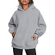 thumbnail image 1 of Sudaderas con Capucha Extragrandes para Mujer, Sudaderas de Forro , Suéteres de Moda para Otoño e Invierno Gris M, 1 of 9