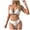 White, variant on 2026 European And Triangular Sexy Split Bikini Three Piece Set Covering The Belly To Show Off Thinness Vacation Hot Spring Swimsuit