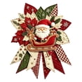 thumbnail image 2 of Festive Quilt‑Style Fabric Santa Sleigh Door Decor DIY Kit, Holiday‑Themed Patchwork Craft Set, Hand‑Making Material Pack for Home Ornament Project, 2 of 7
