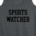 thumbnail image 3 of Instant Message - Girls & Sports - Sports Watcher - Women's Racerback Tank Top, 3 of 6