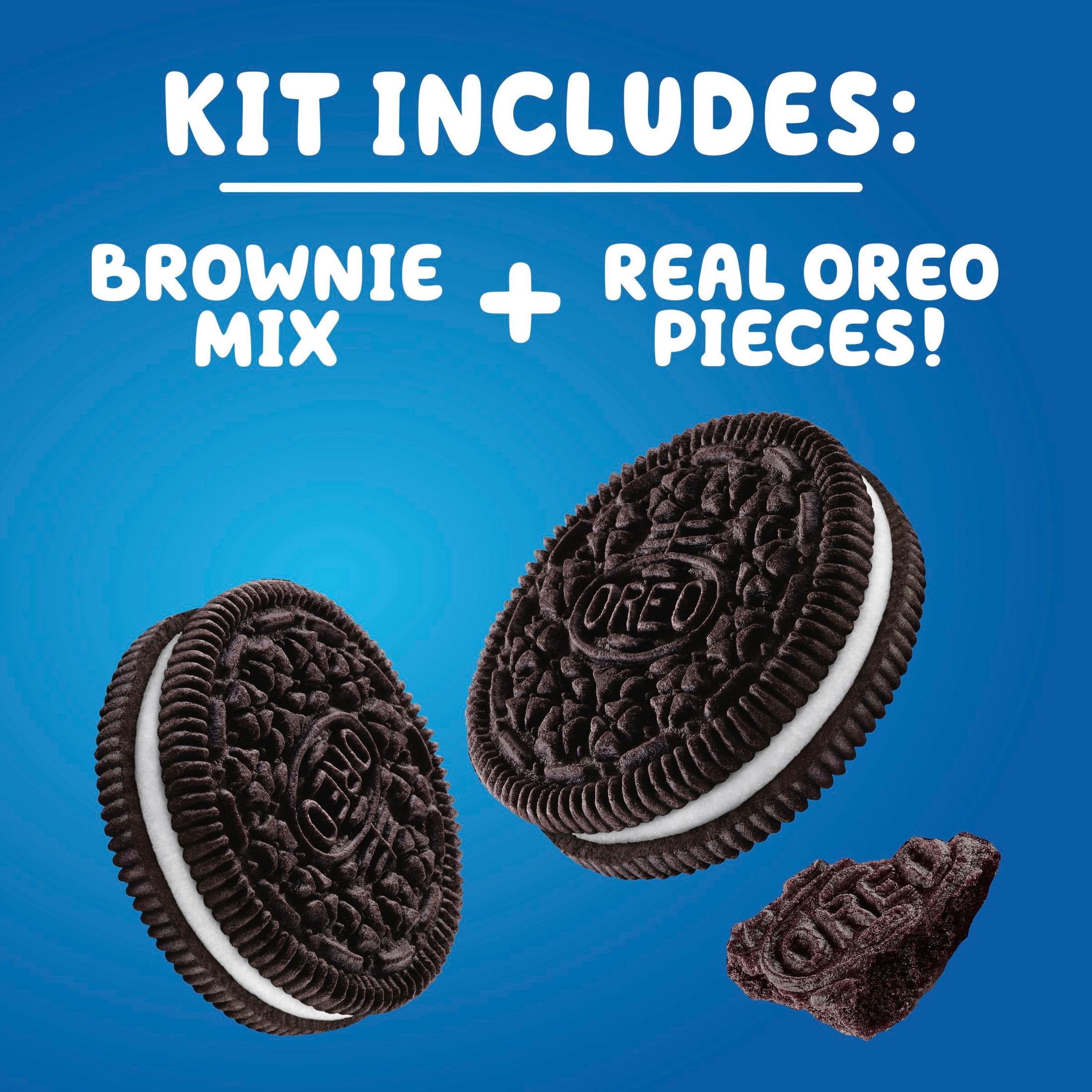 (2 pack) Betty Crocker OREO Brownie Mix, OREO Brownie Mix Topped With OREO Cookie Pieces, 13.6 oz