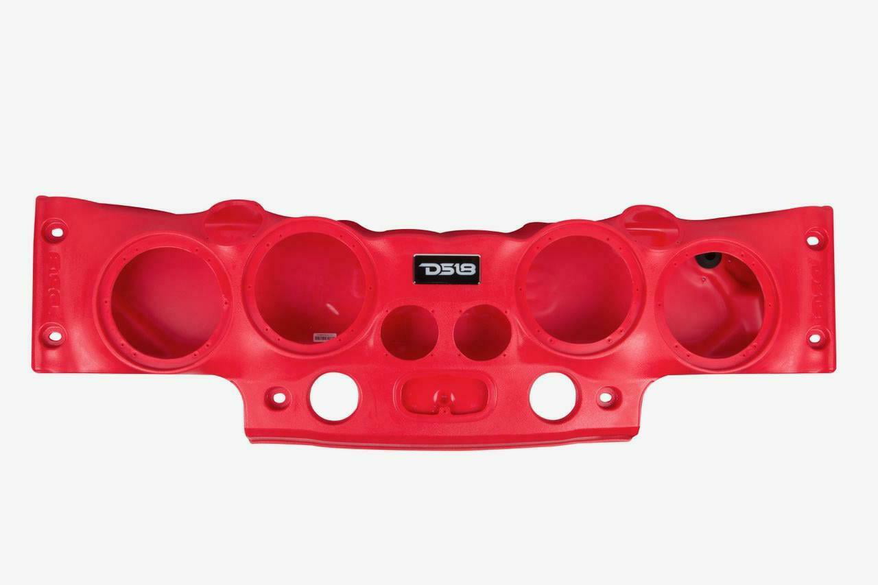 Molded Sound Bar for Jeep Wrangler Red RGB LED Car Audio JK JKU Soundbar  07-18 