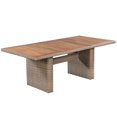 thumbnail image 4 of vidaXL 7 Piece Outdoor Dining Set with Cushions Poly Rattan Brown, 4 of 5