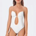 thumbnail image 2 of Shapewear For Women Plus Size Backless Built In Bra Body Seamless With Open Crotch Headdress Top, 2 of 4