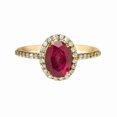 thumbnail image 3 of Natural Ruby Ring, AAA Ruby Gemstone Ring, July Birthstone, Zircon Ring, Womens Ring, Gold Micron, 925 Sterling Silver, Cocktail Tiny Ring, Dainty Minimalist Stacking jewelry, valentine Gift Ring, 3 of 5