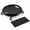 Black, variant on Abdominal Roller Wheel Disc, 4 Wheel Ab Roller with Knee Mat, Core Exercise Equipment for Home Gym Fitness