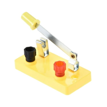 Uxcell Single Pole Switch Physics Laboratory Equipment Single Pole Single Throw (SPST) Switches Yellow