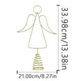 thumbnail image 4 of DAMAI LED Illuminated Angel Tree Finial with Iron Glitter, Lighted Christmas Tree Topper Angel Metal Small Angel Tree Topper Xmas Holiday Decoration for Elegant Holiday Tree and Table Display, 4 of 9