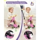thumbnail image 5 of Scooter / Triciclo Evolutivo 5 en 1 de Equilibrio para Niños, Patinete Multifuncional Convertible con Asiento Desmontable, Guía y Luz LED, Color Rosa, 5 of 6
