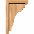 thumbnail image 3 of 7 1/2"W x 8"D x 12"H Pescadero Smooth Corbel w/Backplate, Western Red Cedar, 3 of 9
