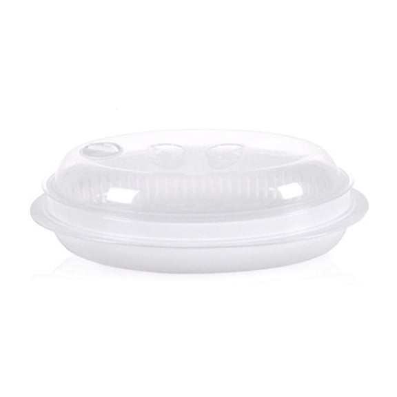 Ywmsfl Microwave Vegetable Steamer Transparent Heat Fish Steamer Microwave Cookware Steamer for Vegetables Rice