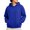 11#Royal Blue, variant on Men's Solid Color Pullover Hoodie, Long Sleeve Loose Fit Fall Casual Streetwear Sweatshirt with Front Pocket Light Gray M
