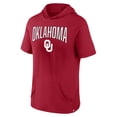 thumbnail image 2 of Men's Fanatics Crimson Oklahoma Sooners Outline Lower Arch Hoodie T-Shirt, 2 of 3