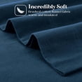 thumbnail image 6 of Superior Solid Flannel Cotton Bed Sheet Set , Soft Fitted Sheets, King, Navy Blue, 6 of 9