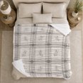 thumbnail image 5 of Autumn Botanical Plaid Living Room, Cozy Artistic Scene, Warm Flannel Blanket for Ranch House and Living Room, Animal Lovers Thanksgiving Gift, Artistic Home Decor, 5 of 9