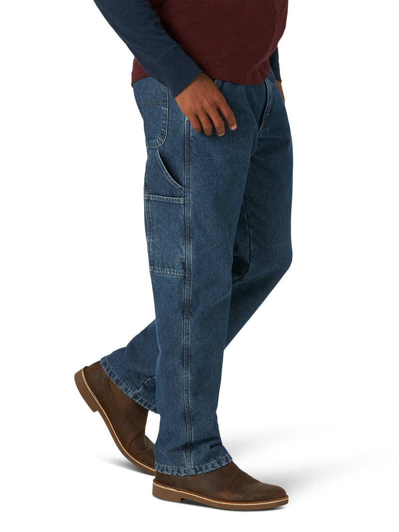 Wrangler Men's Fleece Lined Carpenter Jeans Relaxed Fit