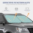 thumbnail image 4 of Haiem Blue Print Car Windshield Sun Shade (2 Pieces) Foldable Windshield Sun Shade Car Accessories for Truck SUV Pickup-Small, 4 of 7