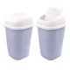 thumbnail image 1 of Bote de Basura Chico 2 Pack con Tapa Balancín  - Basurero de Plástico Resistente, Papelera para Baño, Cocina y Oficina (Blanco), 1 of 4