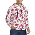 thumbnail image 2 of Sikiie Lilies Flowers Men's Hoodie, Essentials Hoodie, Sweatshirt, Pullover Hooded Sweatshirt for Men-Medium, 2 of 7