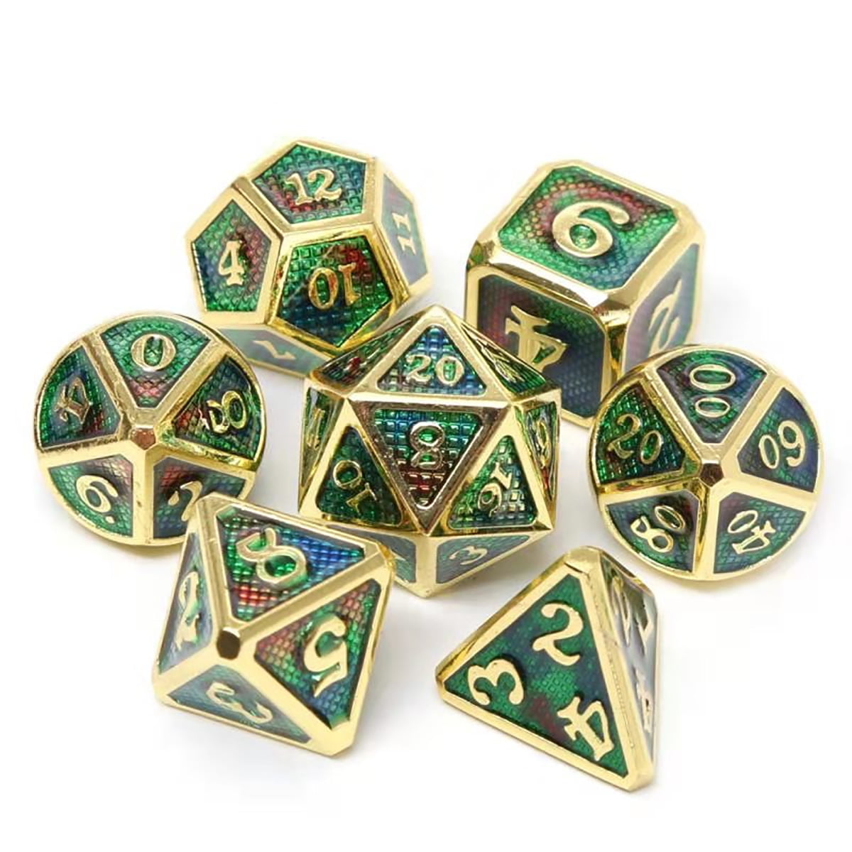 MagiDeal 7pcs/Set Polyhedral Dice Multi-sided for D&D RPG Party Game Toy #1
