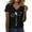 Black, variant on HCYSFG Womens Dragonfly Graphic Print V Neck Summer Tops Casual Classic Short Sleeve T Shirt Loose Fit Pullover Style Comfortable Daily Clothes