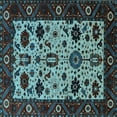 thumbnail image 1 of Ahgly Company Indoor Square Oriental Light Blue Traditional Area Rugs, 3' Square, 1 of 4