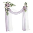 thumbnail image 1 of Kit de arco de flores artificiales para boda, guirnalda de rosas falsas, fondo floral Púrpura, 1 of 9